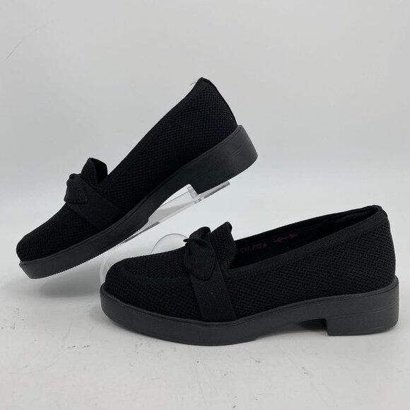 Skechers Black Cleo Taylor Knit Loafers | Women's Size 6 - Picture 5 of 9